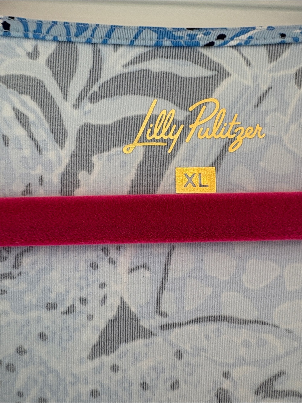 Lilly Pulitzer Blue and White Full Length Coverup - Picture 2 of 4